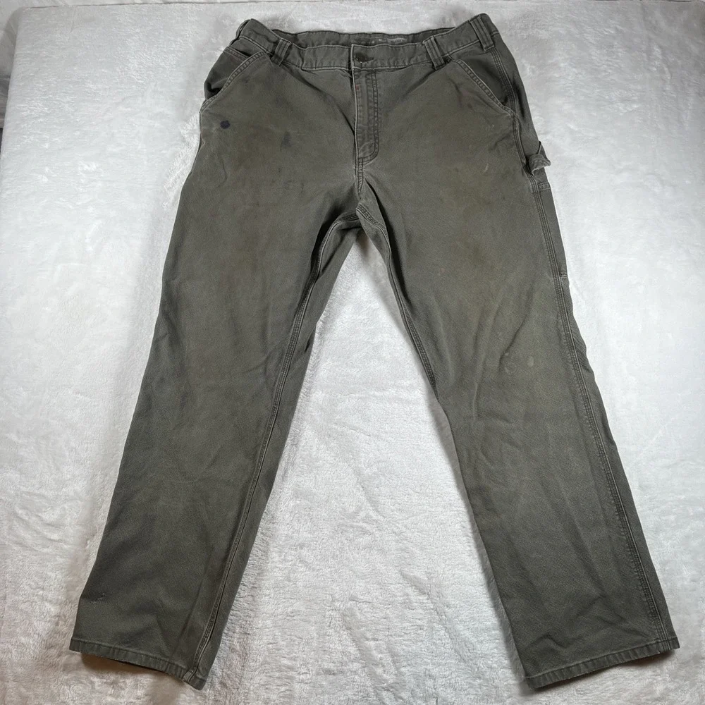 Carhartt Rugged Flex Relaxed Fit Duck Utility Black Work‎ Pant BN3279-M 38x32